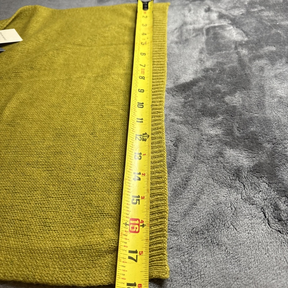 Claudia Nichole Alashan Cashmere Merino Wool Blend Wrap Scarf Mustard Yellow NWT - Picture 7 of 7